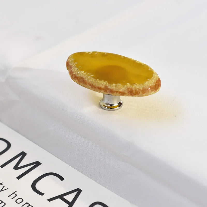 IHOMCASA Reiki Natural Agate Stone Furniture Cabinet Handles Kitchen Wardrobe Door Knobs Nordic Luxury Art Crystal Drawer Pull