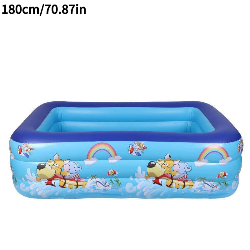 1PC Summer Inflatable Swimming Pool, Large Framed Pools, Garden Bath Bathtub Outdoor Indoor Water Game Party