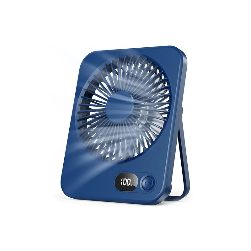 Portable Fan Rechargeable Desktop Fan 180° Rotatable Hanging Fan with Display screen Air Cooler for Outdoor Camping Ventilador