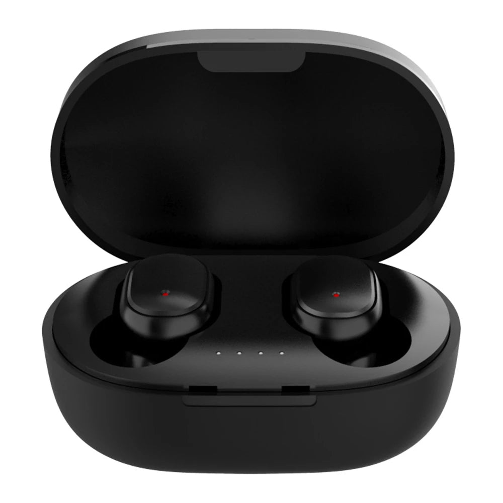 Fones de ouvido Bluetooth sem fio A6S - Fone de ouvido esportivo com controle por toque e som estéreo com display LED para Xiaomi Huawei