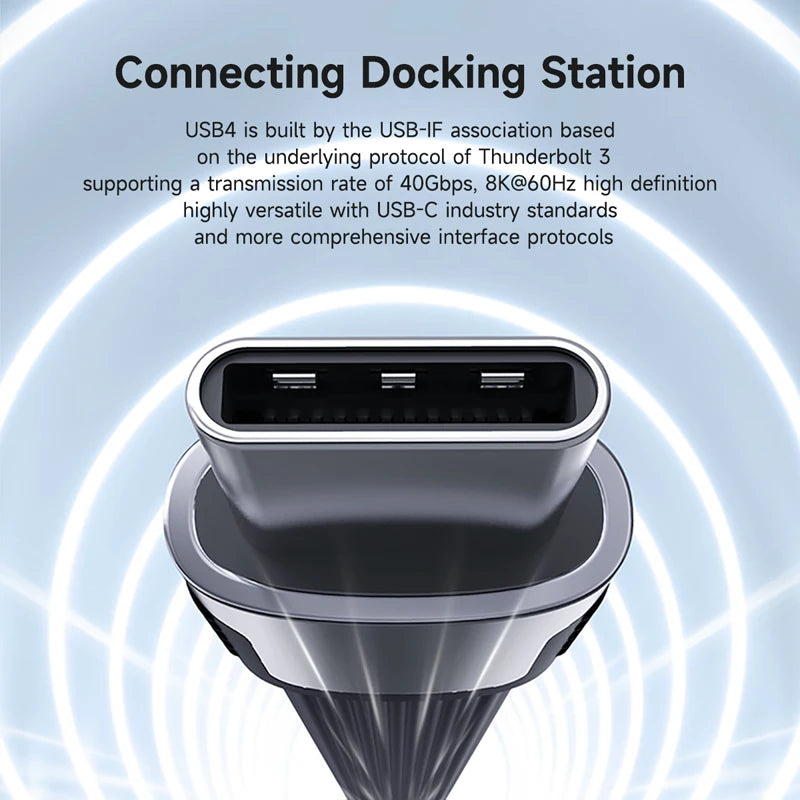 Hagibis USB4 Data Cable 40Gbps USB C to Type C Short Cable PD 240W 8K 60Hz for Thunderbolt 3/4 iPhone 17 Pro Max SSD Power Bank