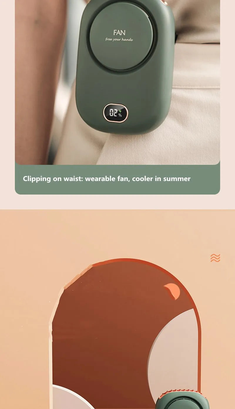 VGR New Mini Portable Fan Rechargeable Ventilador Bladeless Turbo Ultra Quiet Student Hand Held Fan for Outdoor Sports Travel