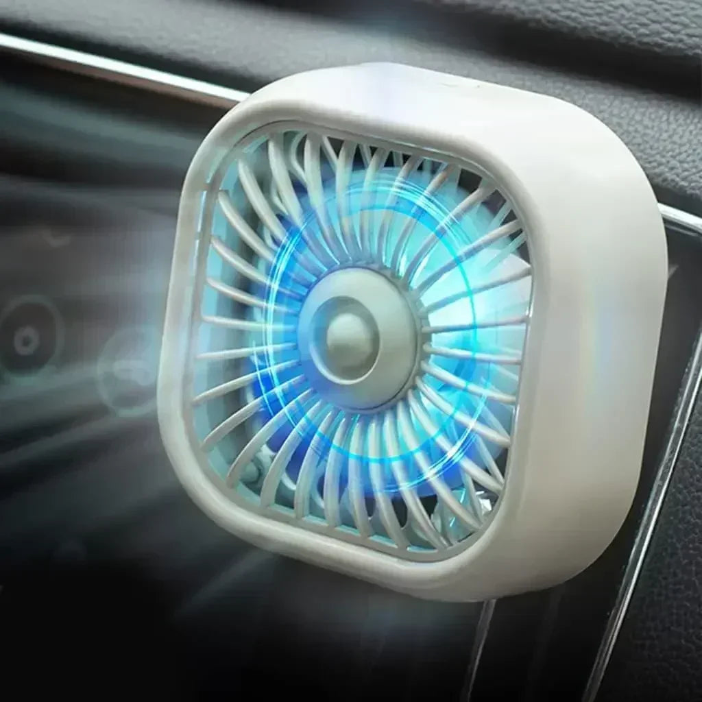 Portable Mini Car Vent Fan - High-Speed Cooling USB Fan - Energy-Efficient, Vibrant Colors, Easy Install
