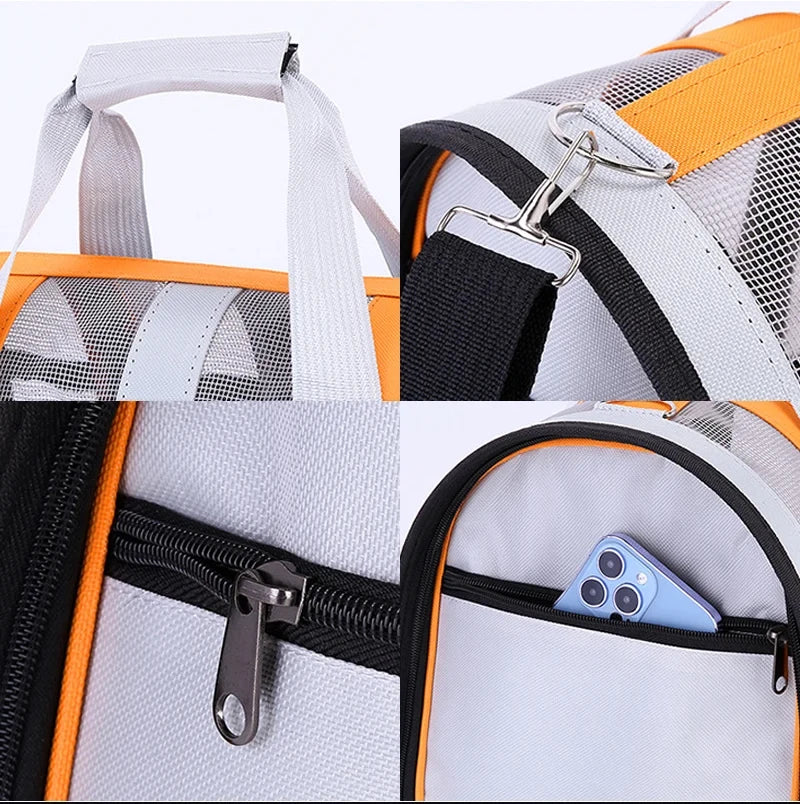 Dog Soft-sided Travel Carrier Portable Pet Dog Cat Airline Bags Travelling Carrying Bag Puppy Kitten Single Shoulder Bag
