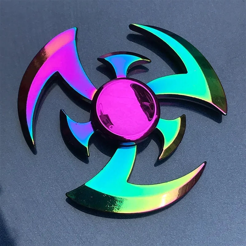 Creative EDC Fidget Spinner Metal Toy Rainbow Spiner R118 Hand Spinner Toys Adult Relieves Stress Children Raytheon Mushroom