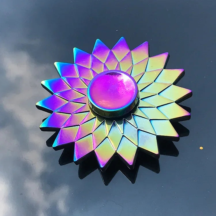 Creative EDC Fidget Spinner Metal Toy Rainbow Spiner R118 Hand Spinner Toys Adult Relieves Stress Children Raytheon Mushroom