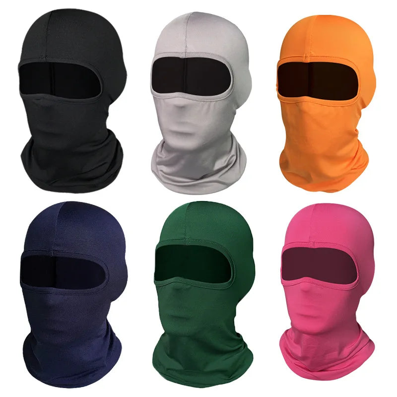 Print Your Logo Men'S Cycling Full Face Mask Hood Quick Dry Breathable Balaclava Caps Women Tactical Army Motorcycle Neck Gaiter