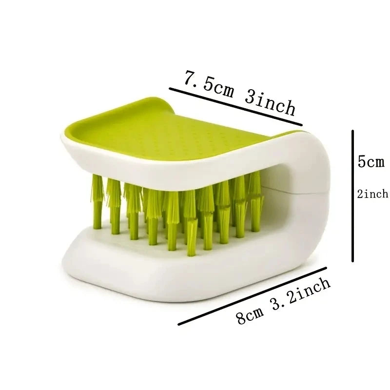 Car Seat Belt Cleaning Brush Home Kitchen U-Shaped Double-sided Knife Chopsticks Cleaning Brush