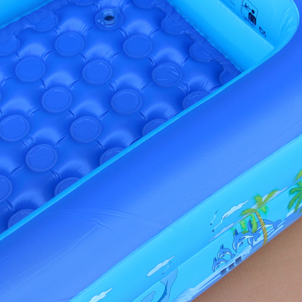 Inflatable Ball Pit Pool for Kids, Toddlers, Adults, Blow Up PVC Swimming Pool for Indoor Outdoor Water Party Backyard, Blue