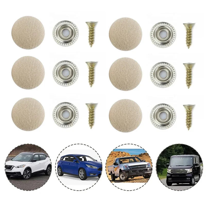 60PCS Headliner Repair Kit Auto Roof Repair Snap Rivets and Installation Tool for Fixing Car Interior Ceiling Sagging Headliner