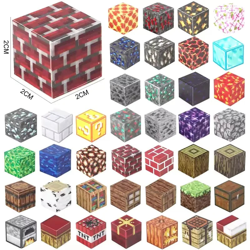 Magnetic Blocks toy Game Mine Magnet World Toys For Boys Girls STEM Montessori Sensory Cubes Game Toys Gift