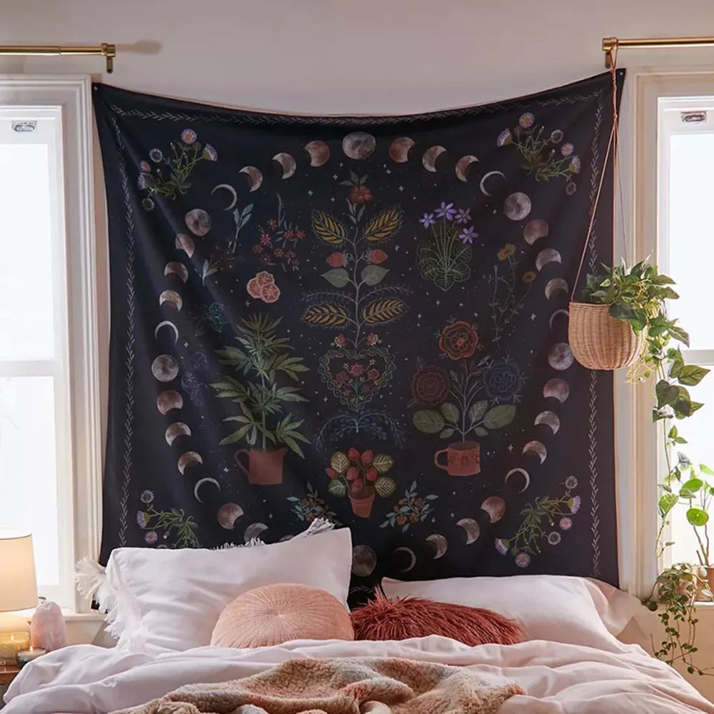 Customized Tapestry Wall Boho Mandala Tapestries Witchcraft Tapestrys Print Your Photo Hippie Walls Hanging Blanket Tapestry