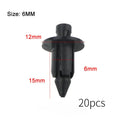 20pcs Universal Motorcycle Push Pin Rivets 6/7/8mm Plastic Fairing Clips Fastener Kit for Honda Yamaha Suzuki Kawasaki Repair