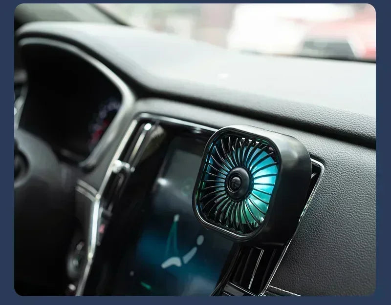 Portable Mini Car Vent Fan - High-Speed Cooling USB Fan - Energy-Efficient, Vibrant Colors, Easy Install