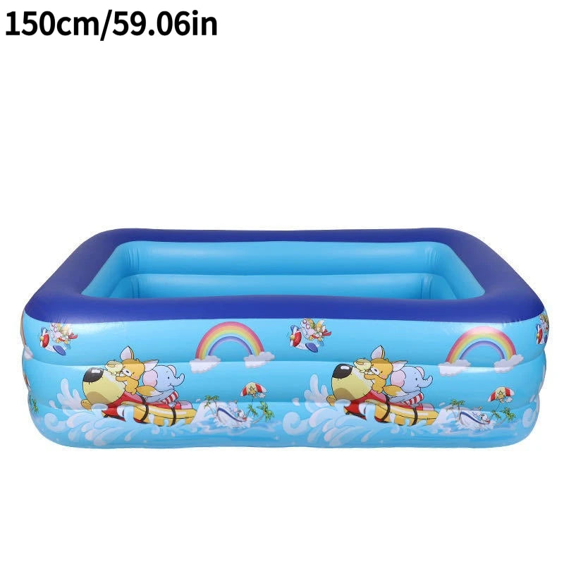 1PC Summer Inflatable Swimming Pool, Large Framed Pools, Garden Bath Bathtub Outdoor Indoor Water Game Party