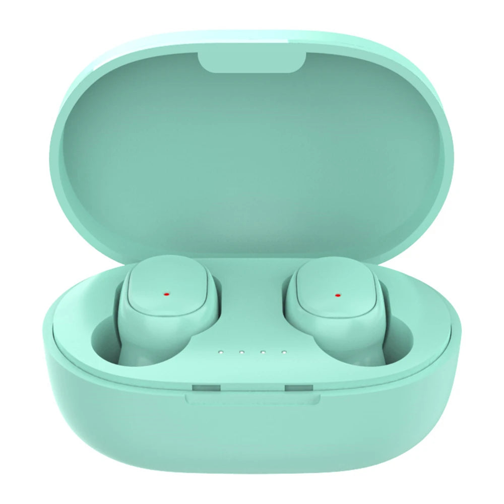 Fones de ouvido Bluetooth sem fio A6S - Fone de ouvido esportivo com controle por toque e som estéreo com display LED para Xiaomi Huawei
