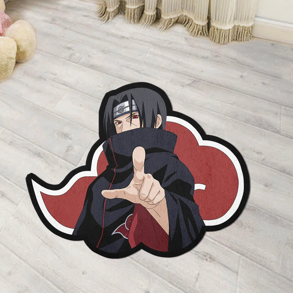 Anime Nuruto Uchiha Itachi Rugs Bathroom Bedroom Living Room Floor Non-slip Decorative Mats Room Decor Gifts Carpets