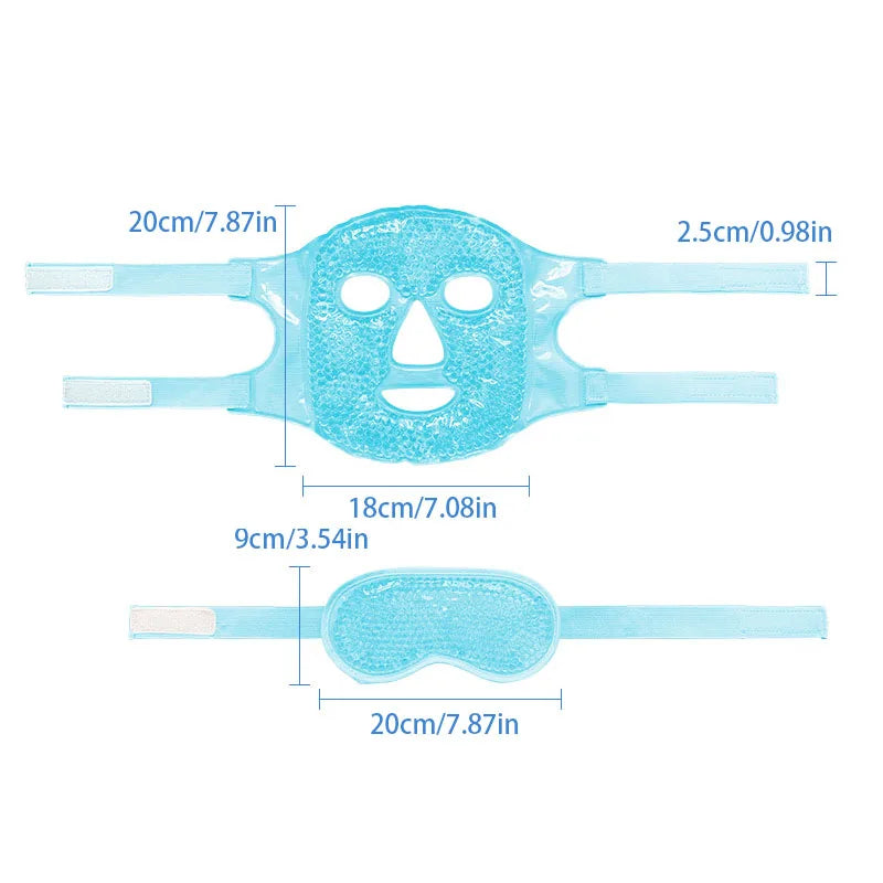 Cold Face Eye Masks Ice Face Mask Hot Cold Compress For Dark Circles Puffiness Cooling Face Masks For Women Man Skin Care Tools