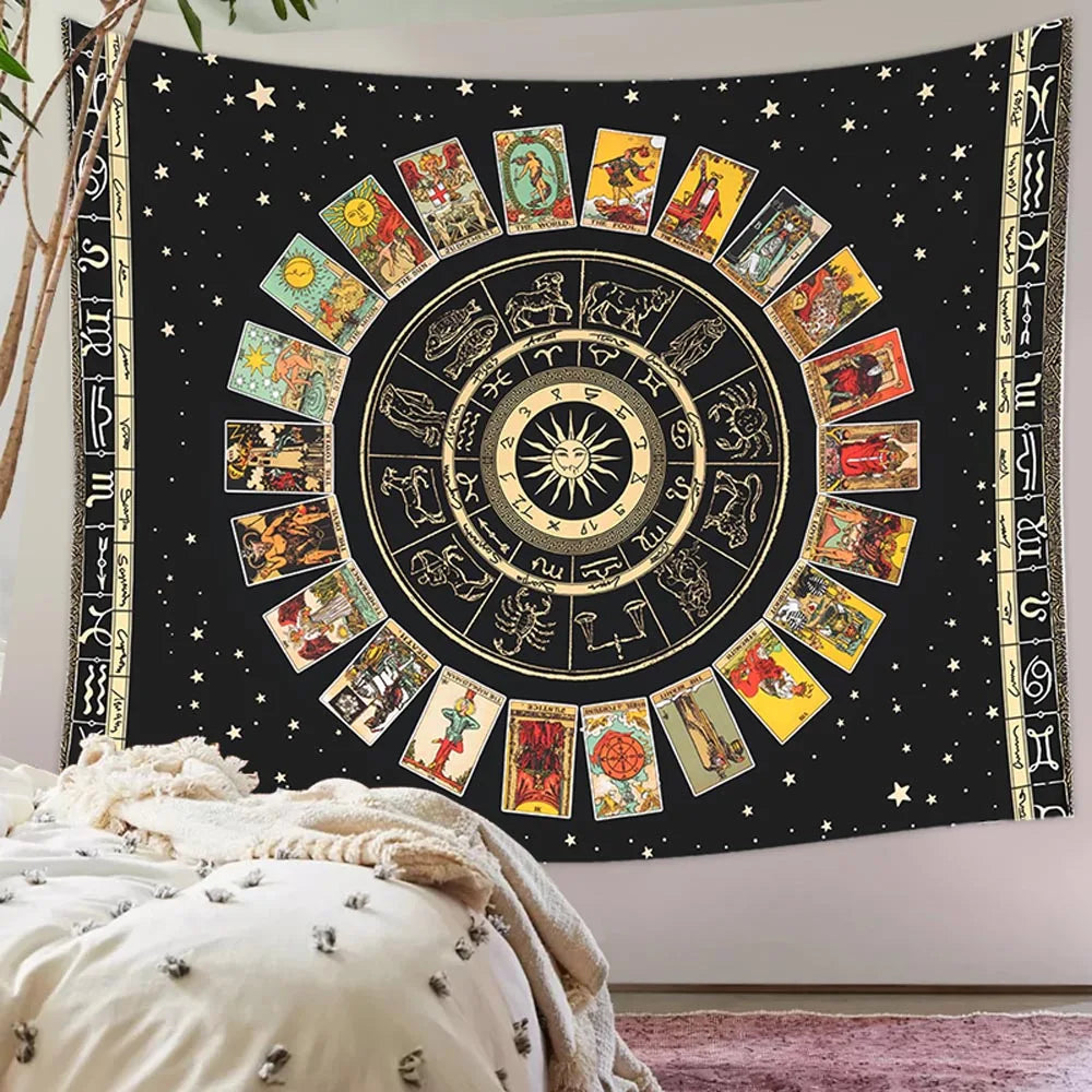Customized Tapestry Wall Boho Mandala Tapestries Witchcraft Tapestrys Print Your Photo Hippie Walls Hanging Blanket Tapestry