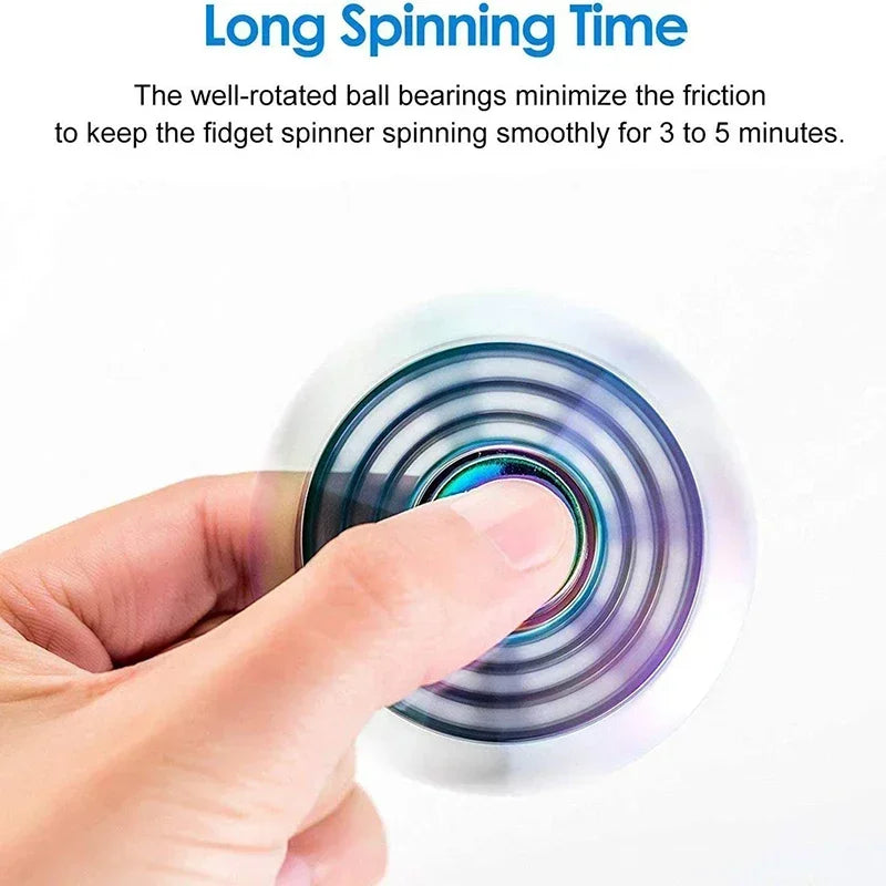 Creative EDC Fidget Spinner Metal Toy Rainbow Spiner R118 Hand Spinner Toys Adult Relieves Stress Children Raytheon Mushroom