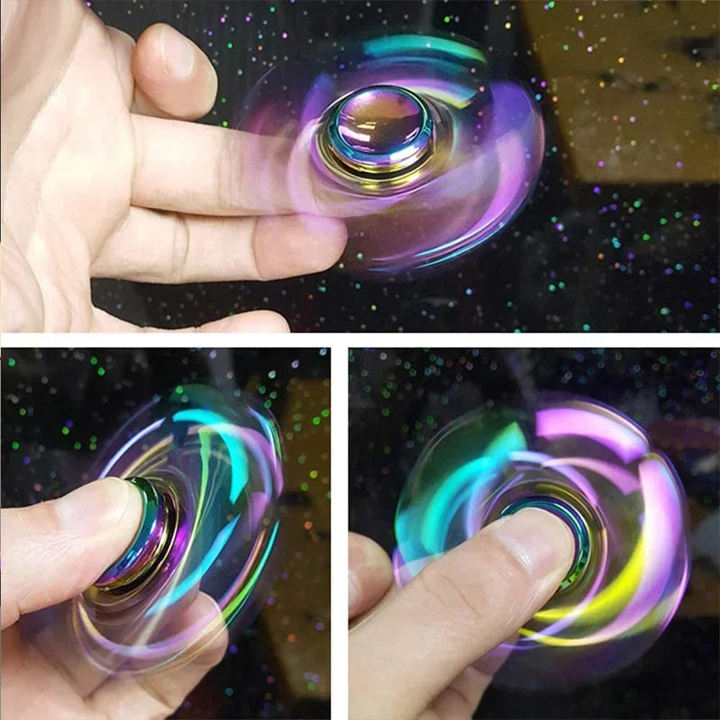 Creative EDC Fidget Spinner Metal Toy Rainbow Spiner R118 Hand Spinner Toys Adult Relieves Stress Children Raytheon Mushroom