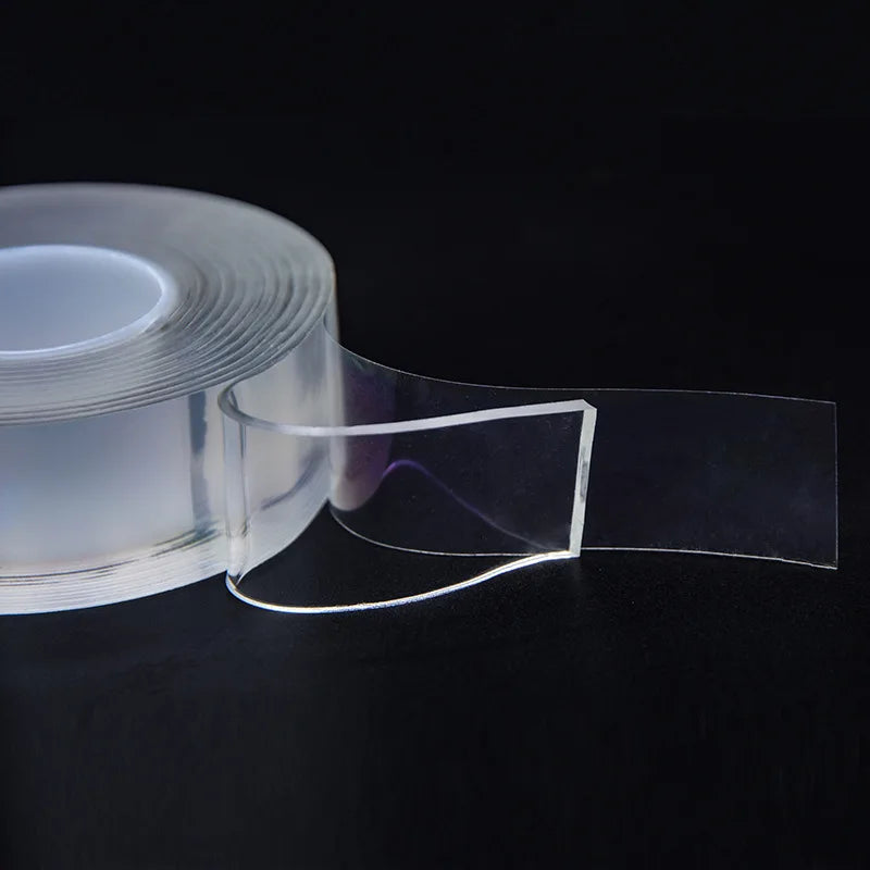 5/10M Nano Tape Double Sided Tape Transparent Reusable Waterproof Adhesive Tapes Cleanable Kitchen Bathroom 1mm Thickness