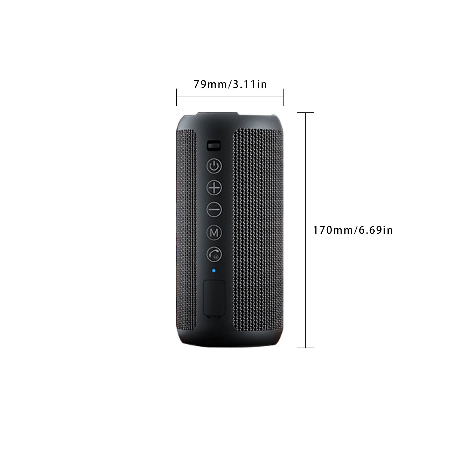 Ortizan Portable Wireless Speaker: IPX7 Waterproof, 24W Loud Sound, Deep Bass, LED Lights, Wireless Stereo Pairing