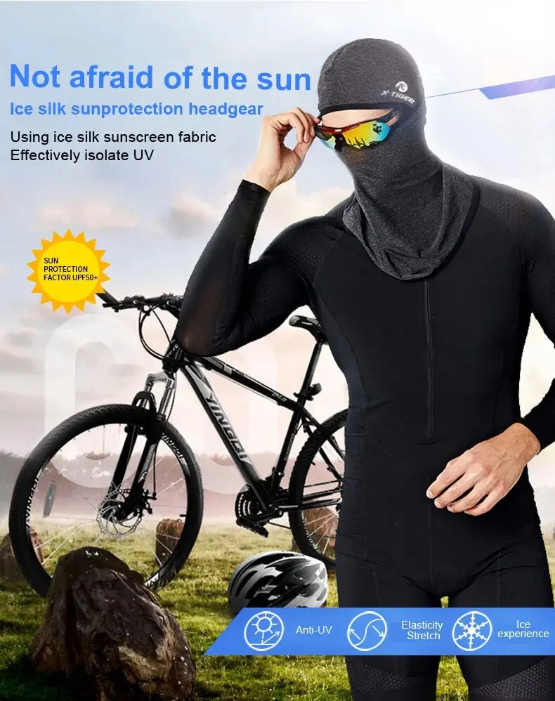 X-TIGER Face Mask Absorb Sweat Cycling Fishing Training Face Scarf Neck Gaiter Bicycle Sun Protection Sport Face Mask