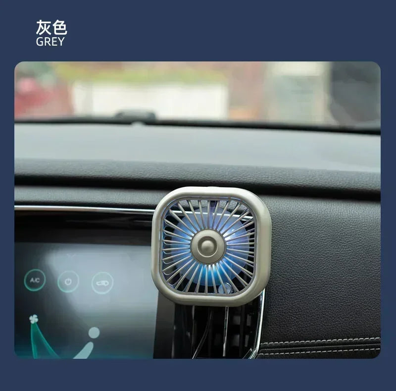 Portable Mini Car Vent Fan - High-Speed Cooling USB Fan - Energy-Efficient, Vibrant Colors, Easy Install