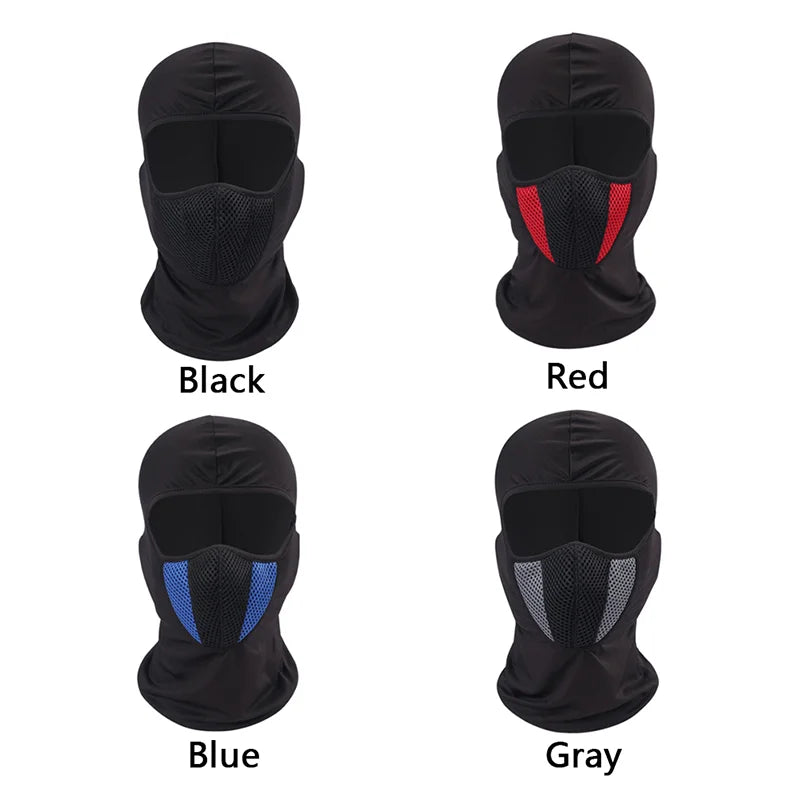 Breathable Motorcycle Balaclava Full Face Mask Cycling Sports Dustproof Windproof Scarf Headgear for Men Women Neck Face Tubes