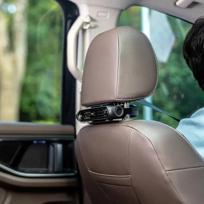 Portable Car Fan - USB Cooling Vehicle Accessory, Quiet Compact SUV Seat Fan, Adjustable Airflow Design, Efficient Proced
