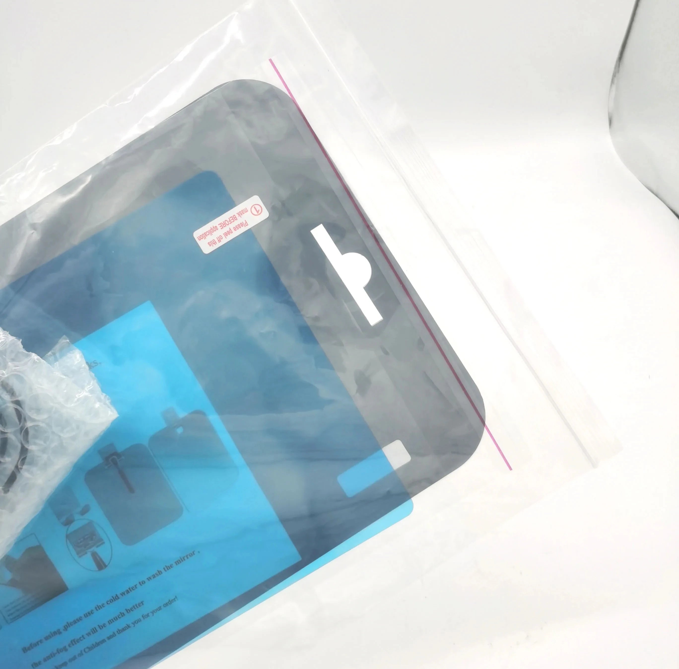 Acrylic Fogless Shower Mirror Anti-Fog Shaving Mirror with Razor Holder And Hooks Wall Hanging for Bathroom Travel Accessories