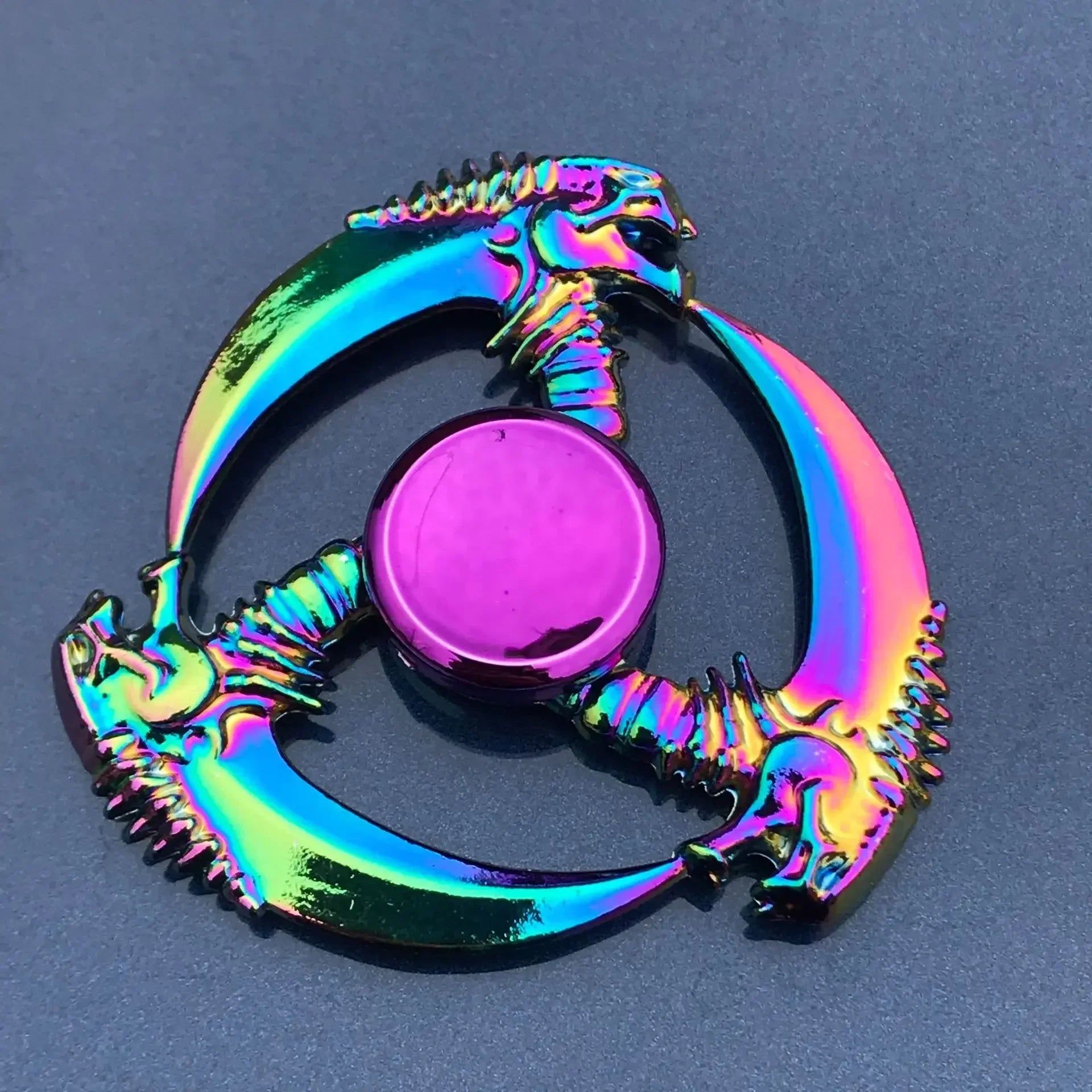 Creative EDC Fidget Spinner Metal Toy Rainbow Spiner R118 Hand Spinner Toys Adult Relieves Stress Children Raytheon Mushroom