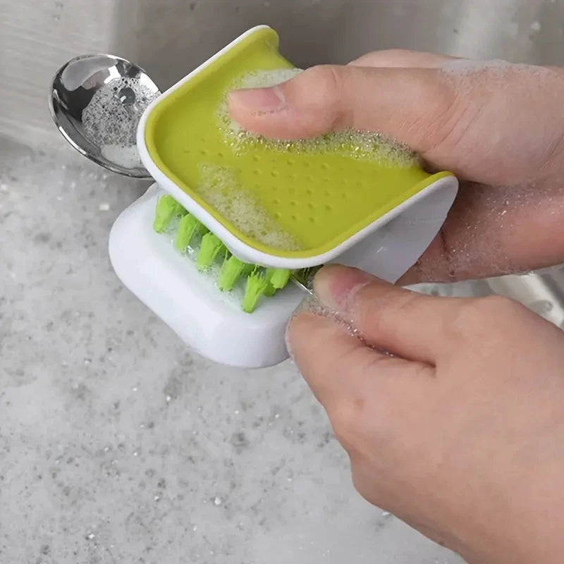 Car Seat Belt Cleaning Brush Home Kitchen U-Shaped Double-sided Knife Chopsticks Cleaning Brush