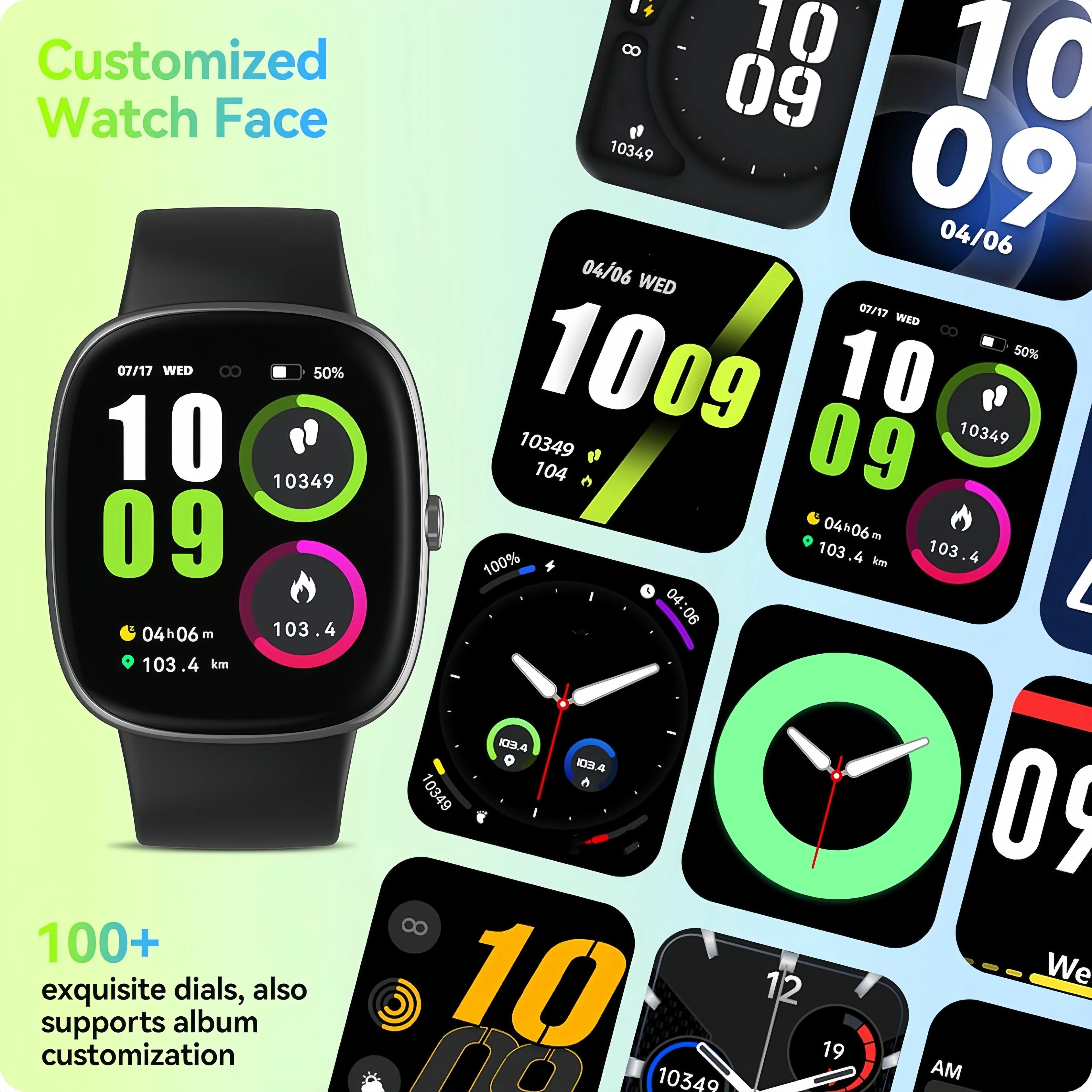 Smart Watches for Men Women Sleep Tracking,46mm,1.3oz,Step Calorie Counter Fitness Watch Activity Trackers Pedometer for iPhone