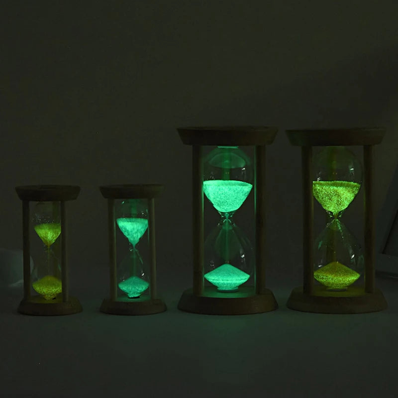 1/10 Minutes Wooden Hourglass Creative Timers Sandglass Sandy Clock Kitchen Tool Mini Desktop Decoratio Home Ornament Kids Gift