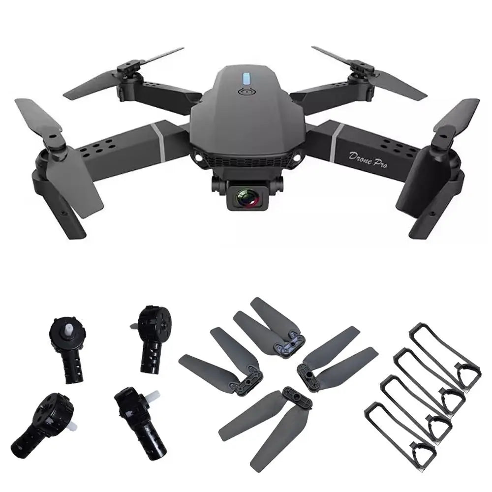 4 pçs novo rc drone hélice lâmina universal plástico crash guard capa rc quadcopter peças fácil instalar motor para e88 e88pro