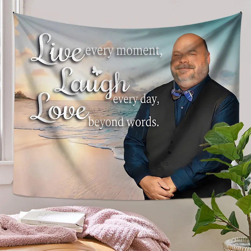 New Bertram Eat Kids Tapestry Wall Hanging Funny Meme Tapestries Art Aesthetic Room Decoration Bedroom Sofa Blanket Home Decor