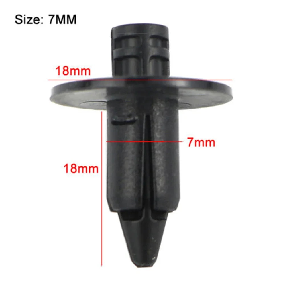 20pcs Universal Motorcycle Push Pin Rivets 6/7/8mm Plastic Fairing Clips Fastener Kit for Honda Yamaha Suzuki Kawasaki Repair