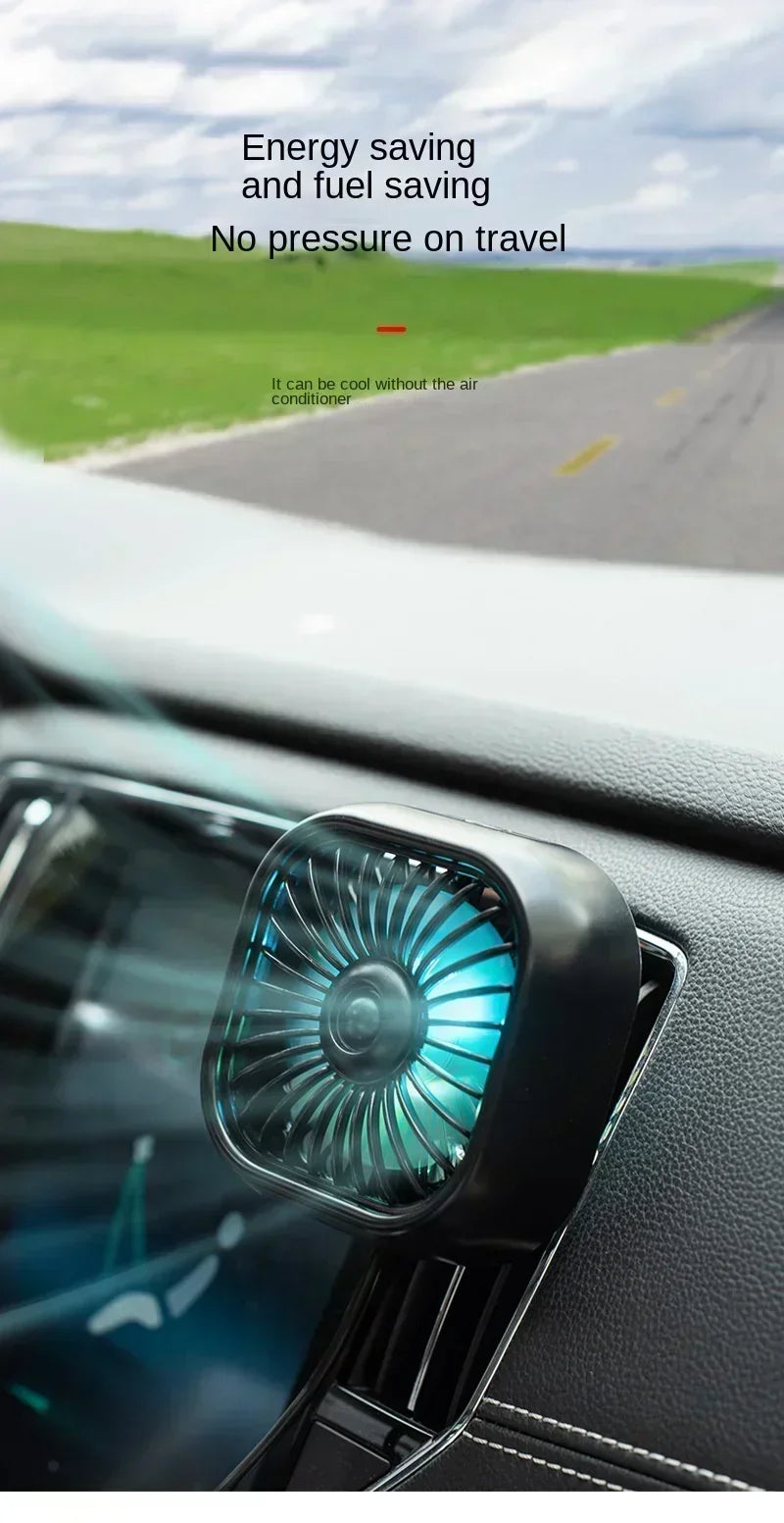 Portable Mini Car Vent Fan - High-Speed Cooling USB Fan - Energy-Efficient, Vibrant Colors, Easy Install