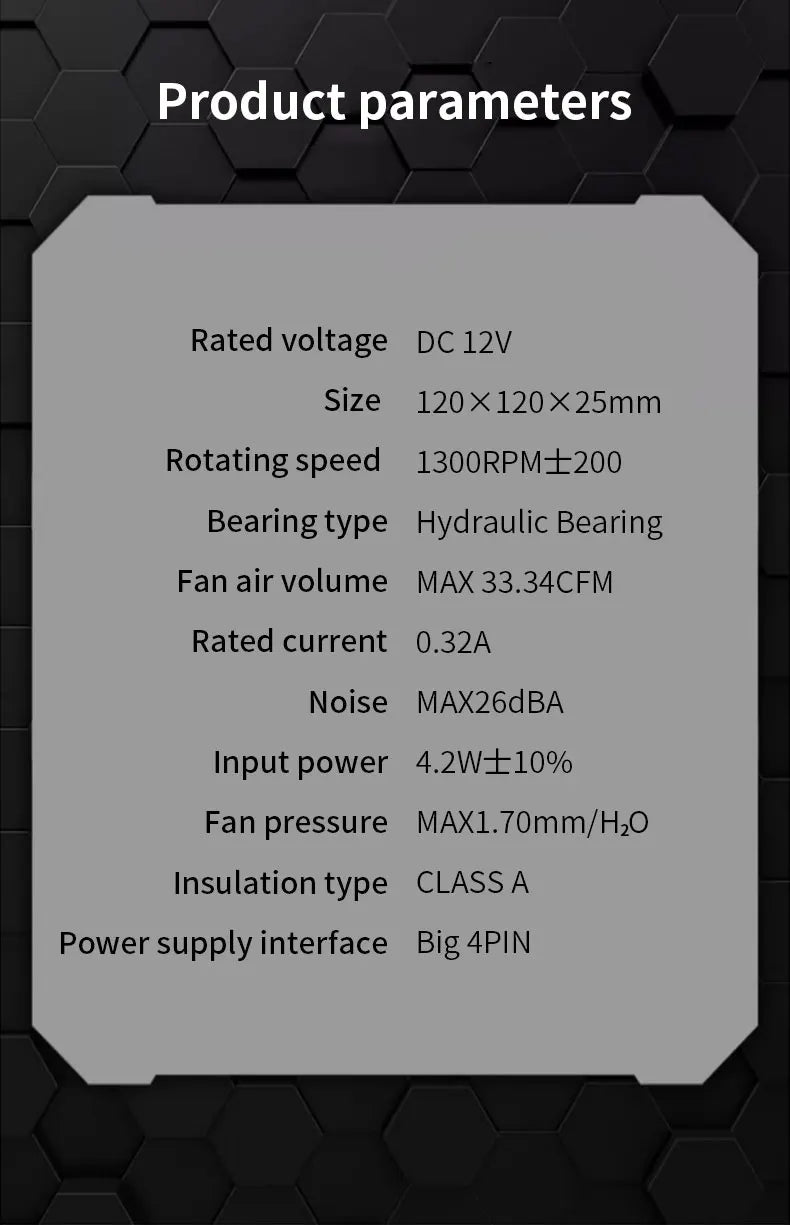 Teucer 120MM PC Case Cooling Fan Desktop Chassis Power 12V Big 4Pin Led 12CM Hydraulic Bearing Quiet Link Ventilador Radiator