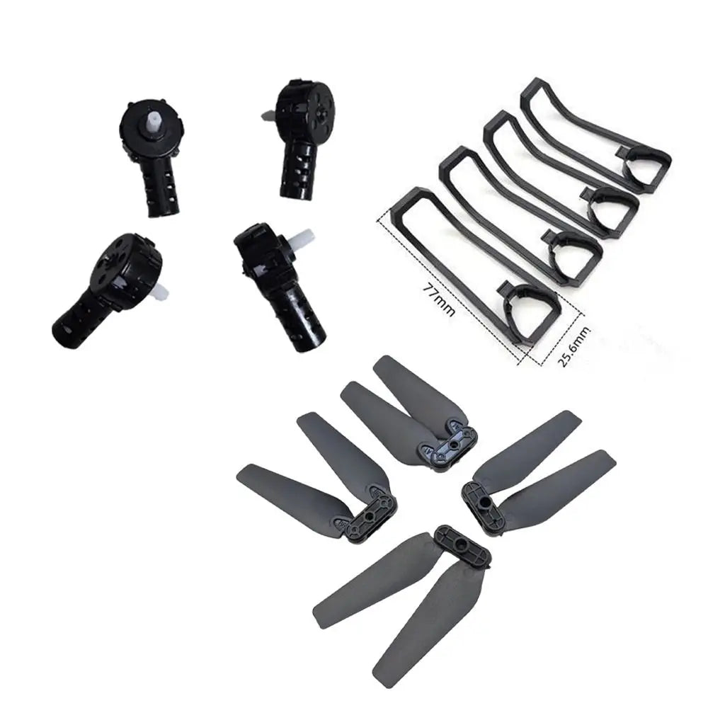 4 pçs novo rc drone hélice lâmina universal plástico crash guard capa rc quadcopter peças fácil instalar motor para e88 e88pro