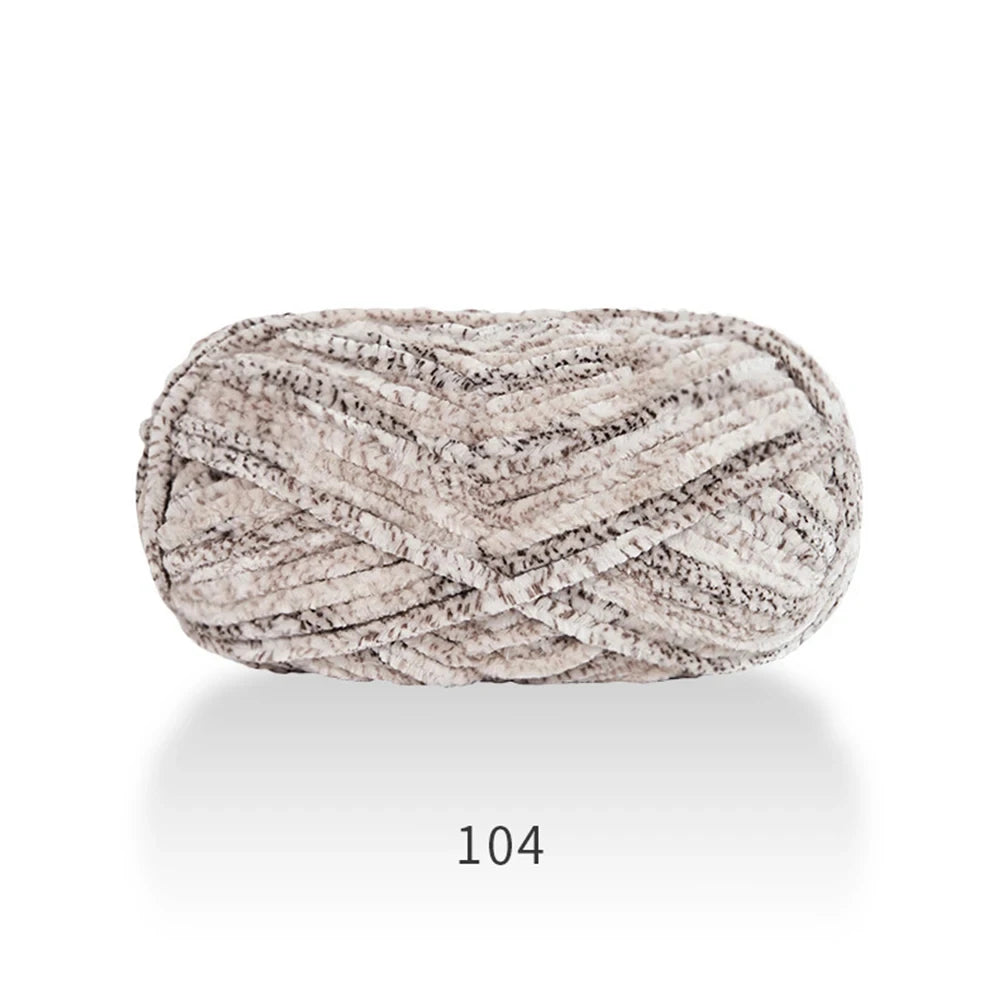 1Pc 80M Chenille Velvet Yarn Thick Knitted Crochet Velvet Super Soft Wool Soft Baby Blanket Suitable for DIY Hat Scarves