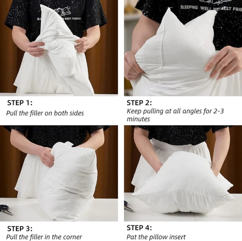 Set of 1/2 White Pillow Inserts 30x50cm 45x45cm 50x50cm Throw Pillow Inserts Stuffer Sham Rectangle Pillow for Couch Sofa Bed 방석