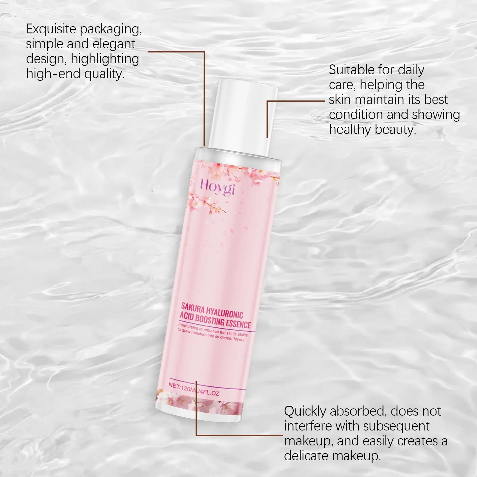 Hyaluronic Acid Face Serum Brightening Plumping Smoothing Deep Nourishing for Dry Skin Daily Skincare Moisturizing Essence