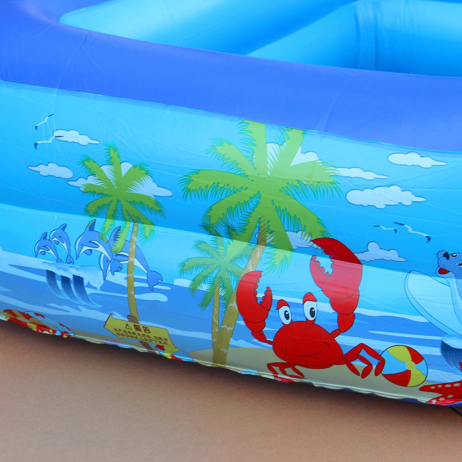 Inflatable Ball Pit Pool for Kids, Toddlers, Adults, Blow Up PVC Swimming Pool for Indoor Outdoor Water Party Backyard, Blue