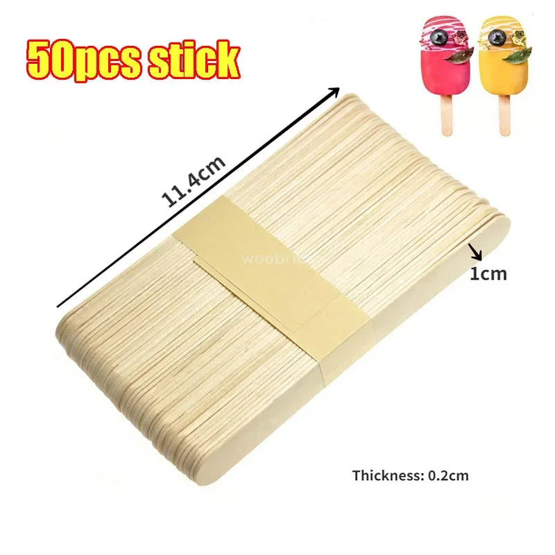 Silicone Ice Cream Mold DIY Chocolate Dessert Popsicle Moulds Tray Ice Cube Maker Homemade Tools Summer Party Supplies