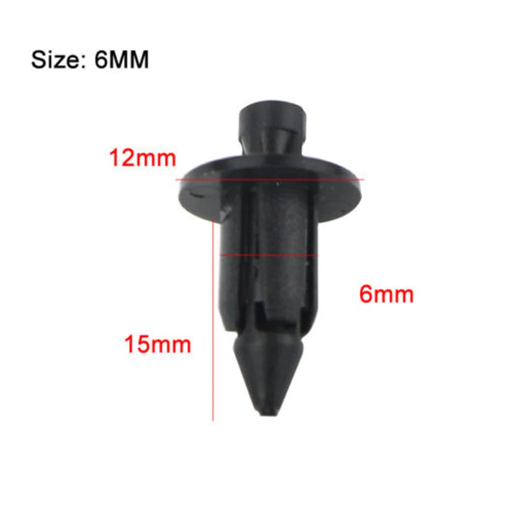 20pcs Universal Motorcycle Push Pin Rivets 6/7/8mm Plastic Fairing Clips Fastener Kit for Honda Yamaha Suzuki Kawasaki Repair