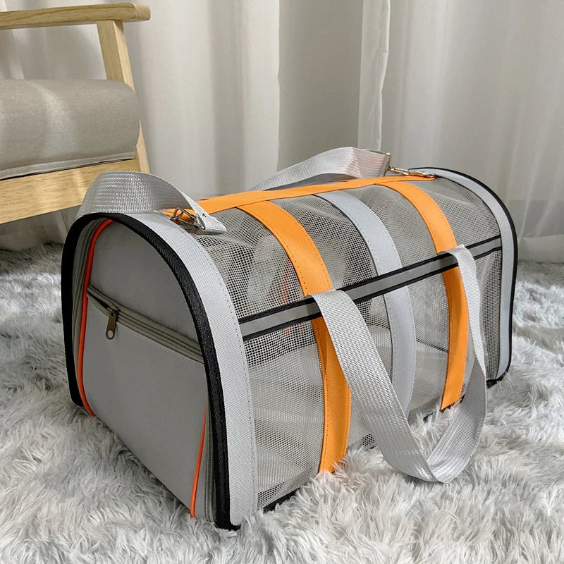 Dog Soft-sided Travel Carrier Portable Pet Dog Cat Airline Bags Travelling Carrying Bag Puppy Kitten Single Shoulder Bag