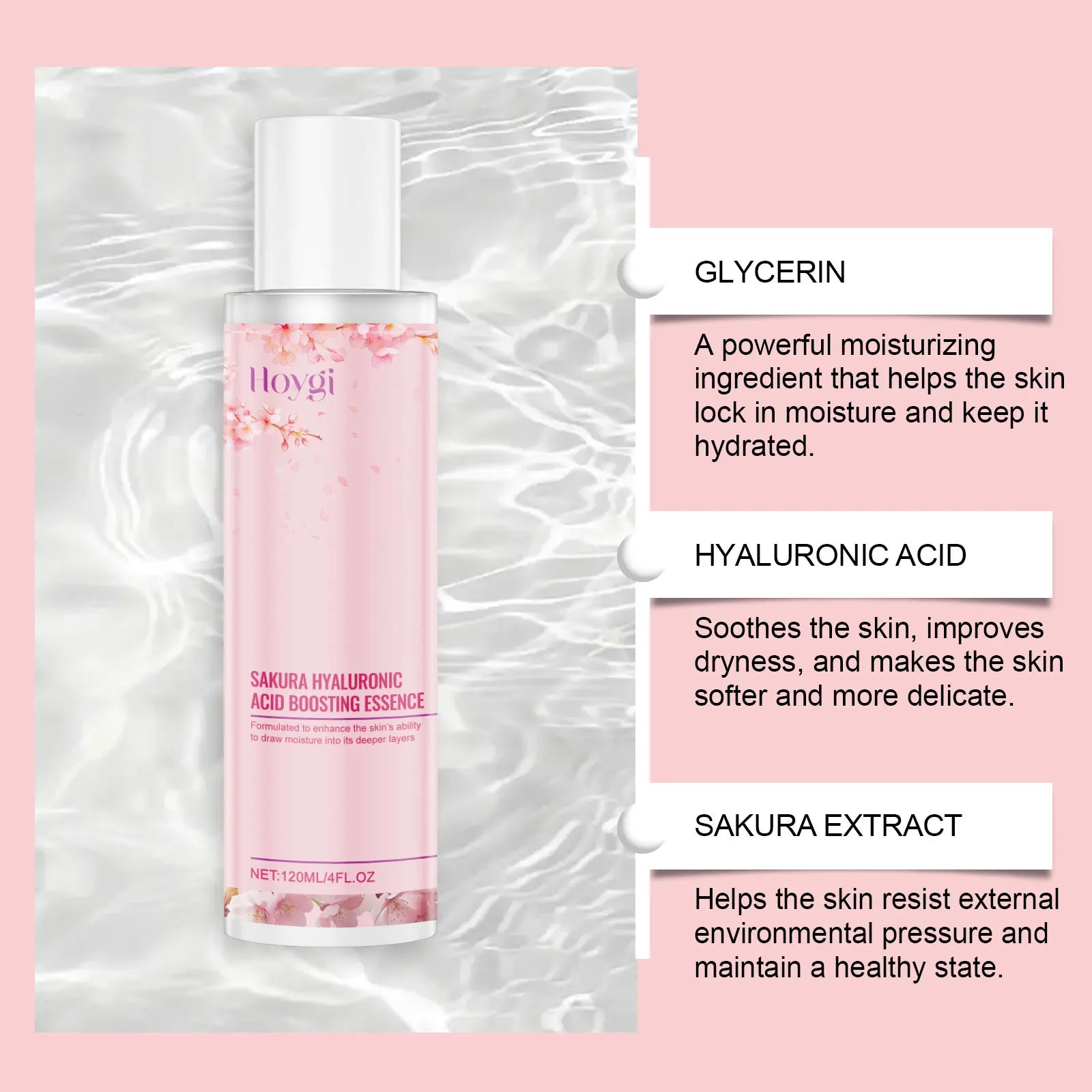 Hyaluronic Acid Face Serum Brightening Plumping Smoothing Deep Nourishing for Dry Skin Daily Skincare Moisturizing Essence